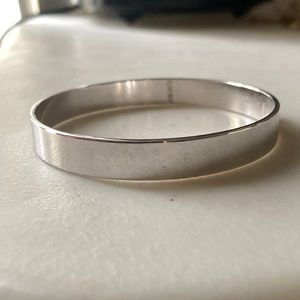 Caroline silver bangle bracelet